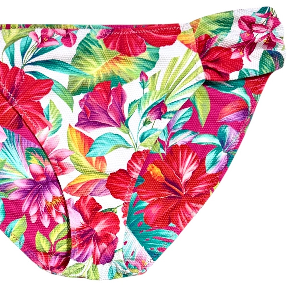 Tommy Bahama Island Cays Fiesta Reversible Shirred Hipster Bikini Bottoms - Picture 9 of 16
